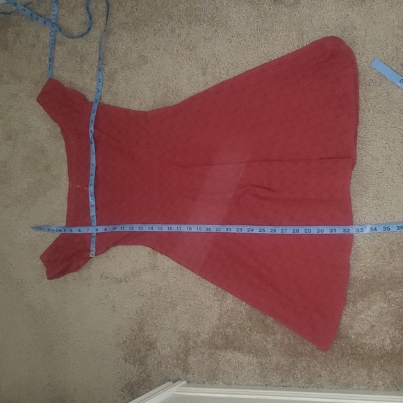 Free People 0 sweet yet sexy dark pale pink lace off shoulder cap sleeves mini - Picture 10 of 10